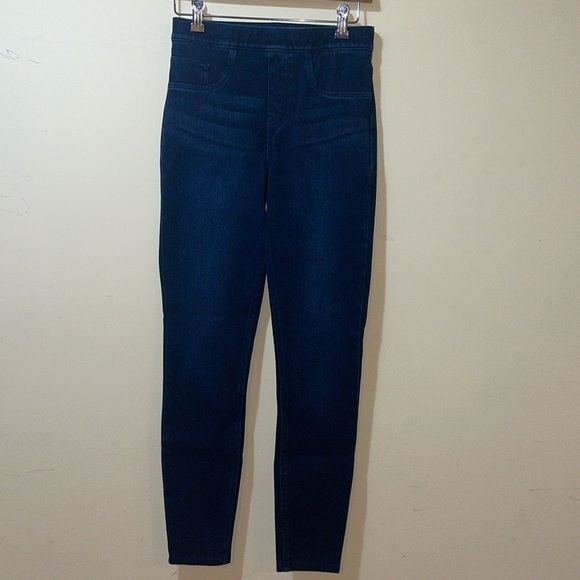 Womens SPANX Dark Blue Jean-ish Ankle Leggings - Picture 5 of 10